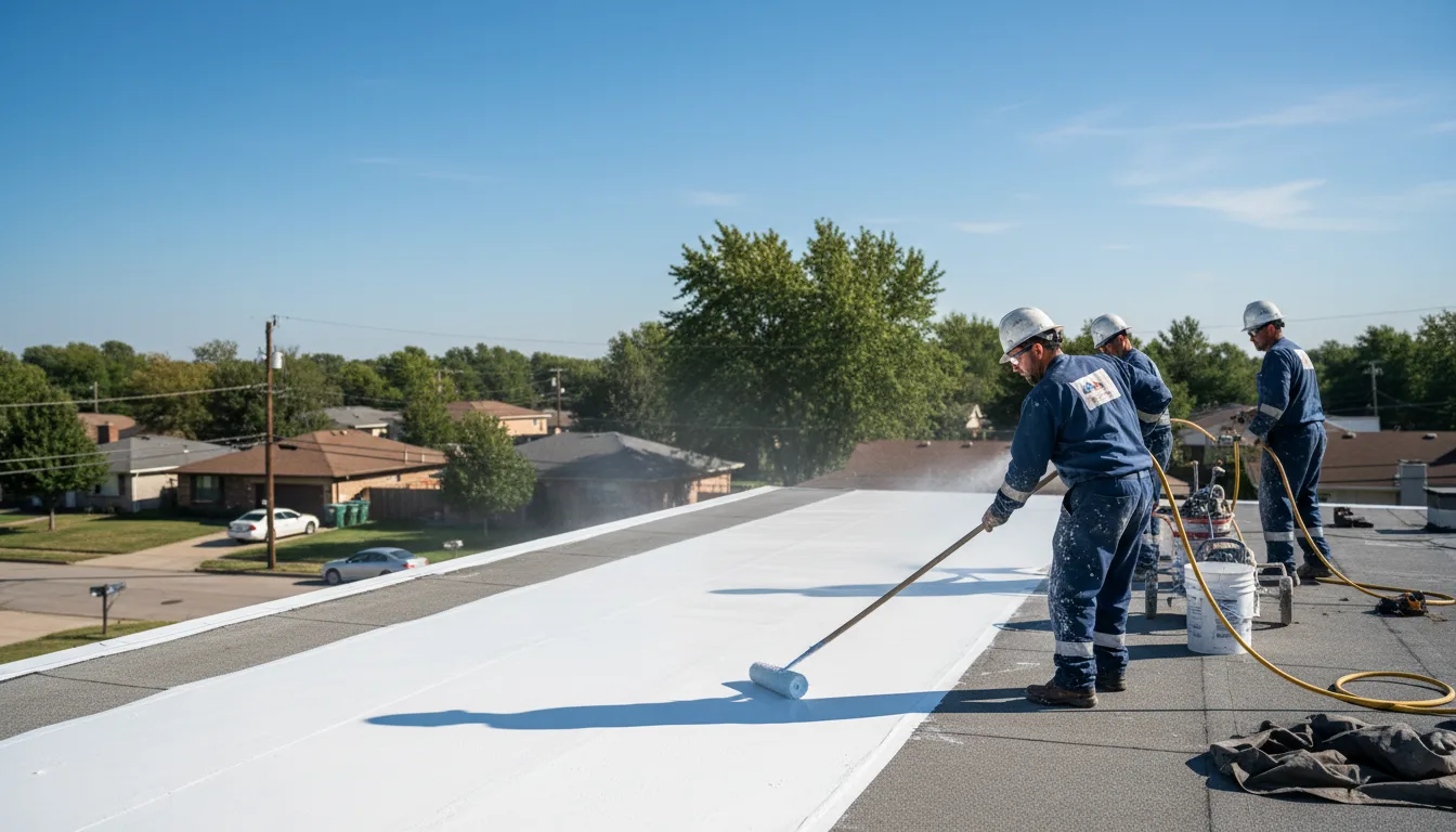 Commercial roof coating in Avant, OK near me